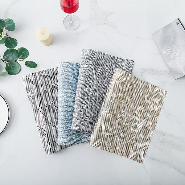 mats & pads simple west placemat diamond jacquard set non-slip insulation dining table mat environmentally friendly pvc
mats & pads simple west placemat diamond jacquard set non-slip insulation dining table mat environmentally friendly pvc
