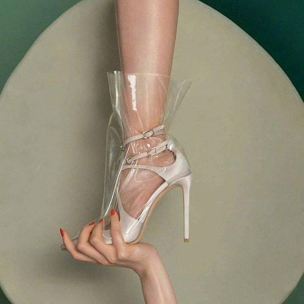 clear transparent high heels woman pumps pointed toe buckle strap party wedding shoes bride escarpins femme 2021 dress, Black
clear transparent high heels woman pumps pointed toe buckle strap party wedding shoes bride escarpins femme 2021 dress, Black