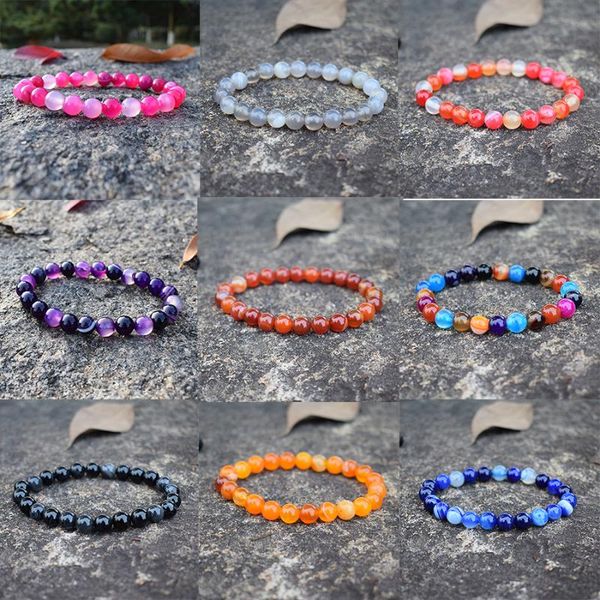 charm bracelets colorful striped agates bracelet women men 8mm round loose beads handmade couple friendship pulsera, Golden;silver
charm bracelets colorful striped agates bracelet women men 8mm round loose beads handmade couple friendship pulsera, Golden;silver