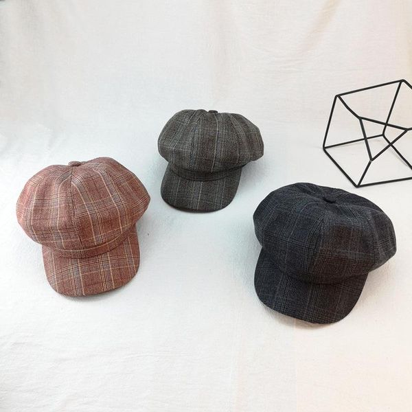 stingy brim hats 2021 fashion retro plaid octagonal hat women autumn casual berets lattice sboy female visor caps high quality, Blue;gray
stingy brim hats 2021 fashion retro plaid octagonal hat women autumn casual berets lattice sboy female visor caps high quality, Blue;gray