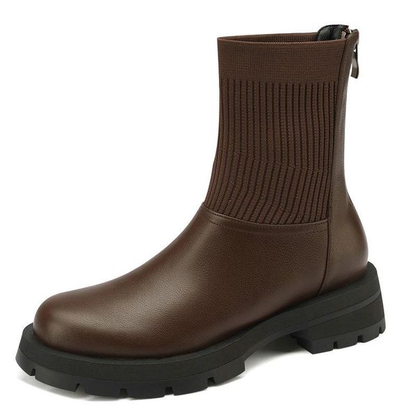 boots genuine leather women ankle autumn winter concise heels fashion back zipper leisure shoes woman, Black
boots genuine leather women ankle autumn winter concise heels fashion back zipper leisure shoes woman, Black