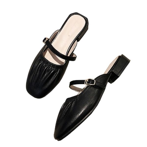 slippers summer 2021 style ladies sandals and fashion wild comfortable shallow mouth baotou women, Black
slippers summer 2021 style ladies sandals and fashion wild comfortable shallow mouth baotou women, Black