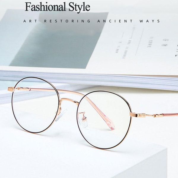 arrival fashion metal glasses frame for men and women style full rim round optical myopia spectacles 2999 sunglasses frames, Black
arrival fashion metal glasses frame for men and women style full rim round optical myopia spectacles 2999 sunglasses frames, Black