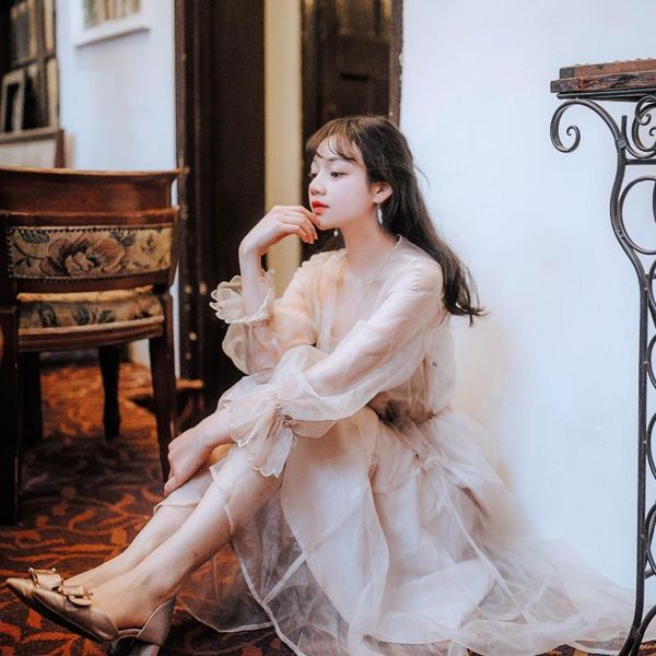 casual dresses mesh dress 2021 two-piece retro harness female summer fashion sexy, Black;gray
casual dresses mesh dress 2021 two-piece retro harness female summer fashion sexy, Black;gray
