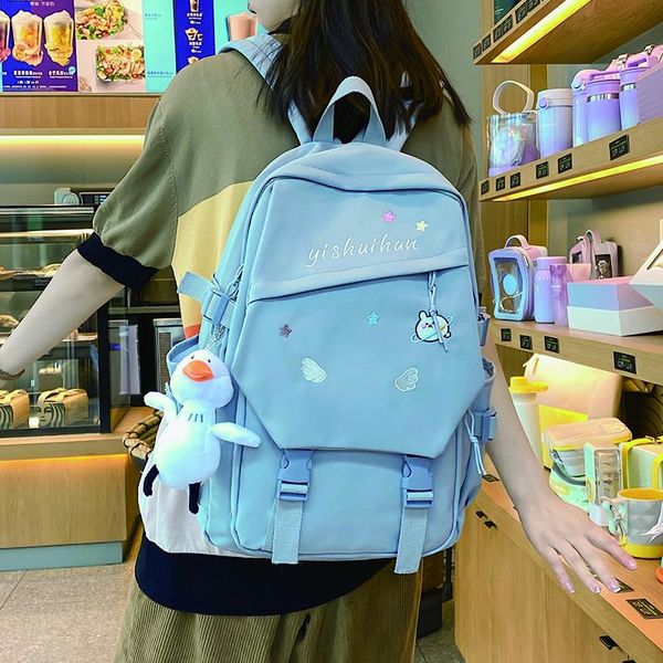 school bags 2021 fashion women's backpack cute girls large capacity bag student nylon bookbag for female anti theft rucksack mochila
school bags 2021 fashion women's backpack cute girls large capacity bag student nylon bookbag for female anti theft rucksack mochila