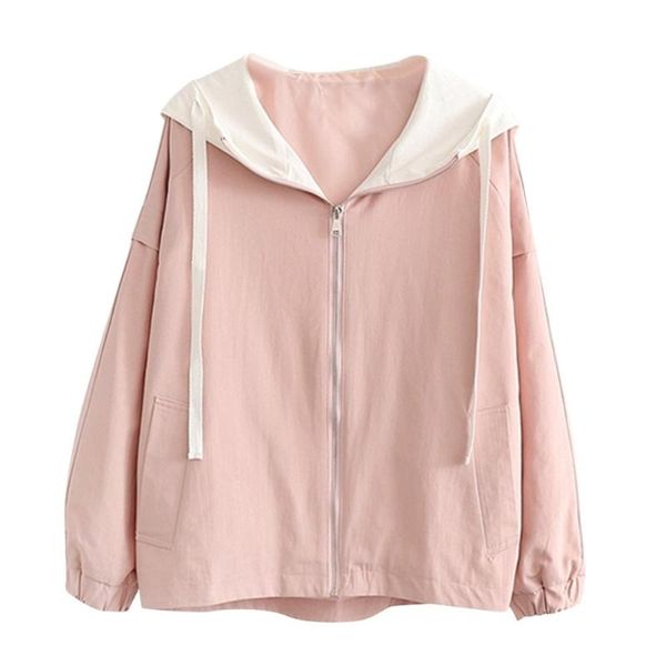 women's jackets women retro zipper hooded spring college harajuku trendy all-match cozy minimalist classic leisure pink girl outwear, Black;brown
women's jackets women retro zipper hooded spring college harajuku trendy all-match cozy minimalist classic leisure pink girl outwear, Black;brown