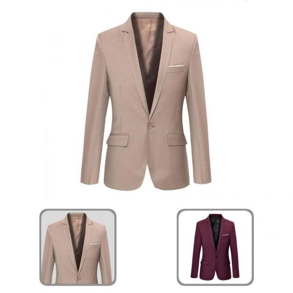 men's suits & blazers outwear fashion lapel slim wedding suit coat casual business blazer single breasted workwear, White;black
men's suits & blazers outwear fashion lapel slim wedding suit coat casual business blazer single breasted workwear, White;black
