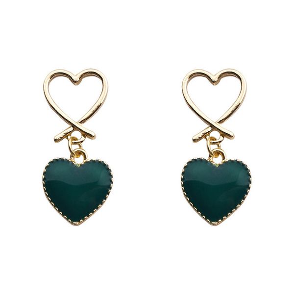 korea new trendy women green love earrings simple peach heart temperament personality girls earrings ear jewelry, Silver
korea new trendy women green love earrings simple peach heart temperament personality girls earrings ear jewelry, Silver