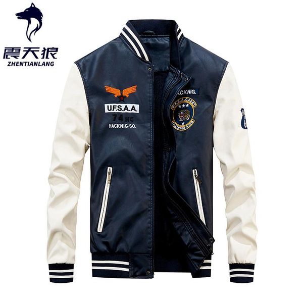men's fur & faux 2021 leather jacket men windbreaker motorcycle patchwork baseball jackets male fleece warm luxury embroidery, Black
men's fur & faux 2021 leather jacket men windbreaker motorcycle patchwork baseball jackets male fleece warm luxury embroidery, Black