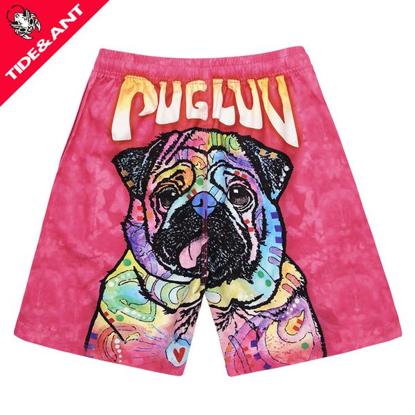 fashion shorts couple beach pants fast dry 3d digital printing dog loose casual men's, White;black
fashion shorts couple beach pants fast dry 3d digital printing dog loose casual men's, White;black