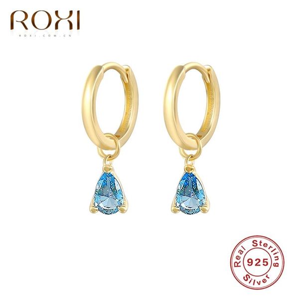 hoop & huggie roxi blue teardrop crystals earrings for women elegant wedding 925 sterling silver pendientes plata ins, Golden;silver
hoop & huggie roxi blue teardrop crystals earrings for women elegant wedding 925 sterling silver pendientes plata ins, Golden;silver