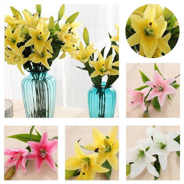 heads artificial lily silk flowers multicolor fake bridal bouquet wedding home party decoration decorative & wreaths
heads artificial lily silk flowers multicolor fake bridal bouquet wedding home party decoration decorative & wreaths