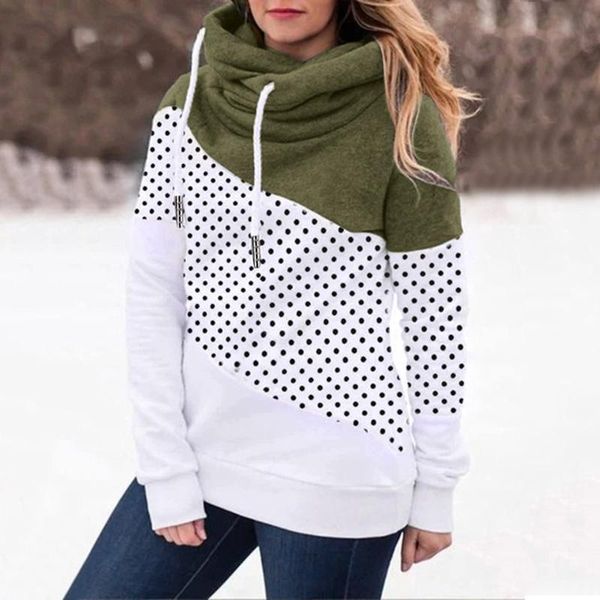 women's hoodies & sweatshirts casual polka dot printing contrast long sleeve hoodie sweatshirt simple comfy #8, Black
women's hoodies & sweatshirts casual polka dot printing contrast long sleeve hoodie sweatshirt simple comfy #8, Black