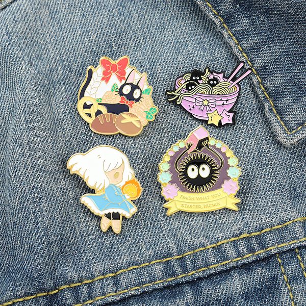 children cartoon black cat ball brooches pins girls noodle star flowers collar badge european clothes knapscak bags brooch jewelry accessori, Gray
children cartoon black cat ball brooches pins girls noodle star flowers collar badge european clothes knapscak bags brooch jewelry accessori, Gray