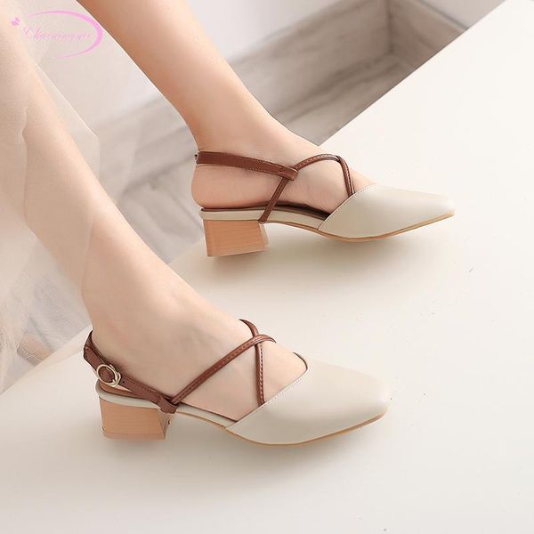 dress shoes korean sweet style round toe summer sandals fashion belt buckle color matching apricot brown black medium heel thick women
dress shoes korean sweet style round toe summer sandals fashion belt buckle color matching apricot brown black medium heel thick women