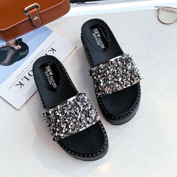 slippers rhinestone women flip flops summer slides shoes crystal diamond bling beach sandals casual slip on, Black
slippers rhinestone women flip flops summer slides shoes crystal diamond bling beach sandals casual slip on, Black