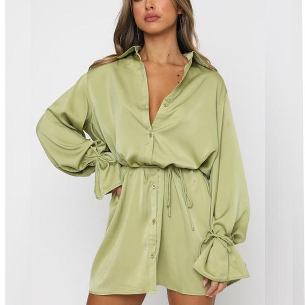 casual dresses wsevypo chic elegant fall short shirts dress office lady solid color lapel flared sleeve single-breasted tied mini, Black;gray
casual dresses wsevypo chic elegant fall short shirts dress office lady solid color lapel flared sleeve single-breasted tied mini, Black;gray