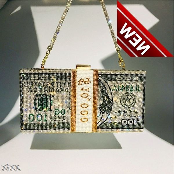 money clutch rhinestone purse 10000 dollars stack of cash evening handbags shoulder wedding dinner bag 8 color
money clutch rhinestone purse 10000 dollars stack of cash evening handbags shoulder wedding dinner bag 8 color