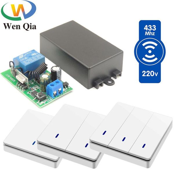 smart home control push switch light button wall 433mhz universal wireless remote ac 220v 10amp relay receiver for lamp
smart home control push switch light button wall 433mhz universal wireless remote ac 220v 10amp relay receiver for lamp