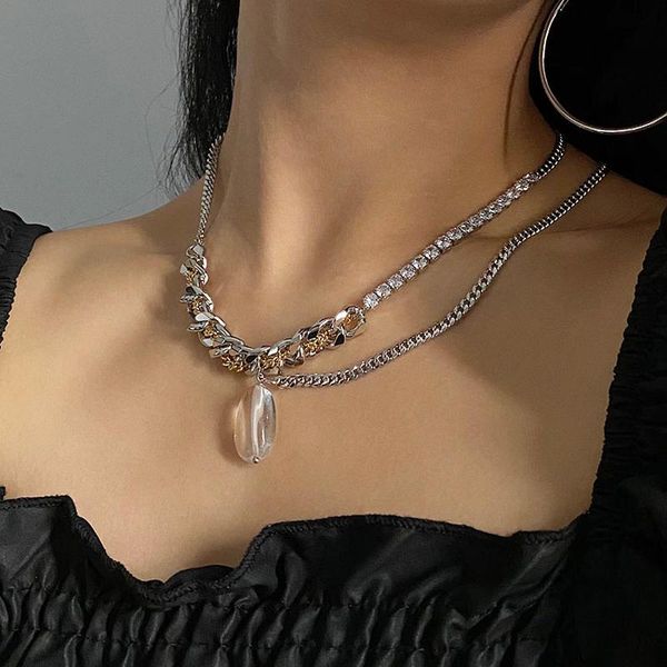 chains lifefontier layered zircon metal chain choker necklace natural stone pendant gold silver color necklaces for women jewelry
chains lifefontier layered zircon metal chain choker necklace natural stone pendant gold silver color necklaces for women jewelry