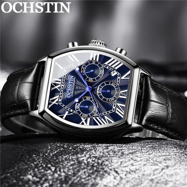 wristwatches ochstin fashion man wristwatch chronograph sport men watch military genuine leather classic male clock 6132, Slivery;brown
wristwatches ochstin fashion man wristwatch chronograph sport men watch military genuine leather classic male clock 6132, Slivery;brown