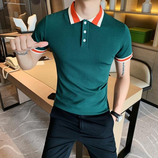 casual male para hombre mens polo camisa knitting korean plus size brand men shirt short sleeve top, White;black
casual male para hombre mens polo camisa knitting korean plus size brand men shirt short sleeve top, White;black