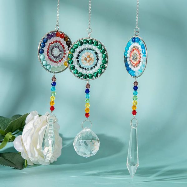 decorative objects & figurines rainbow crystal ornament purple/green/blue mandala drop prism for windows,indoor outdoor garden hanging decor
decorative objects & figurines rainbow crystal ornament purple/green/blue mandala drop prism for windows,indoor outdoor garden hanging decor