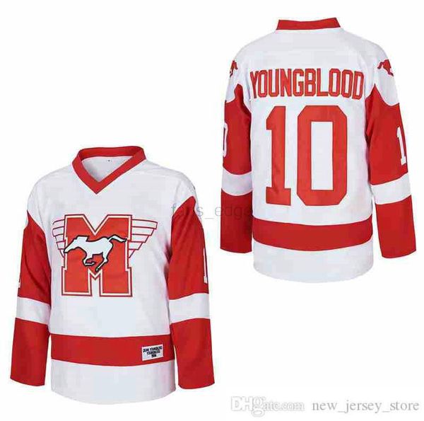 1986 ice hockey movie 10 dean youngblood hamilton mustangs jersey college breathable team color white university mens all stitched high qual, Black;red
1986 ice hockey movie 10 dean youngblood hamilton mustangs jersey college breathable team color white university mens all stitched high qual, Black;red