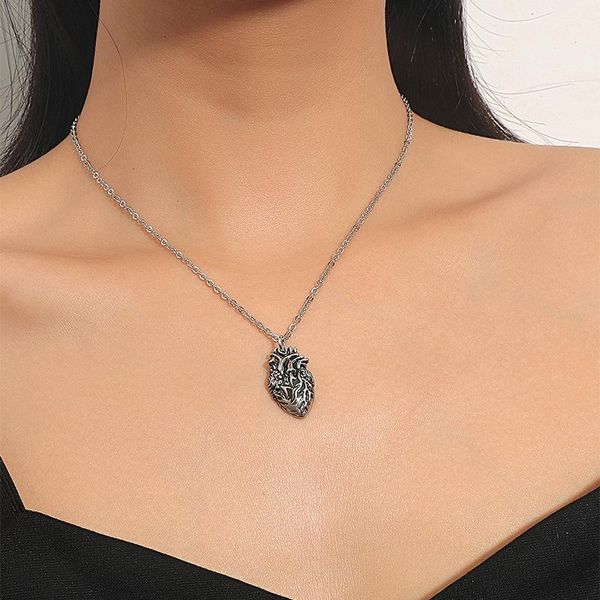pendant necklaces creative fashion 2021 heart necklace organ couple punk party jewelry gift, Silver
pendant necklaces creative fashion 2021 heart necklace organ couple punk party jewelry gift, Silver