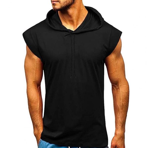 men' tank fashion hooded tanks solid color fitness vest men sleeveless slim bodybuilding pullover running, White;black
men' tank fashion hooded tanks solid color fitness vest men sleeveless slim bodybuilding pullover running, White;black