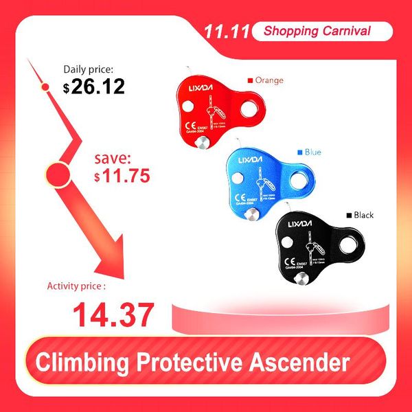 safety climbing protective ascender 220lb belay device rope grip outdoor rigging 8-13mm cords, slings and webbing
safety climbing protective ascender 220lb belay device rope grip outdoor rigging 8-13mm cords, slings and webbing