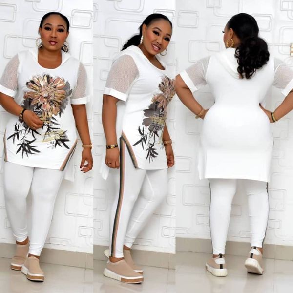 two piece set africa clothes african dashiki fashion flowers suit trousers super elastic party for women outfits, Black
two piece set africa clothes african dashiki fashion flowers suit trousers super elastic party for women outfits, Black