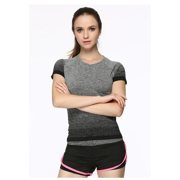 yoga outfit women's sport shirts quick dry running t-shirt sleeve fitness clothes tees & deporte mujer
yoga outfit women's sport shirts quick dry running t-shirt sleeve fitness clothes tees & deporte mujer