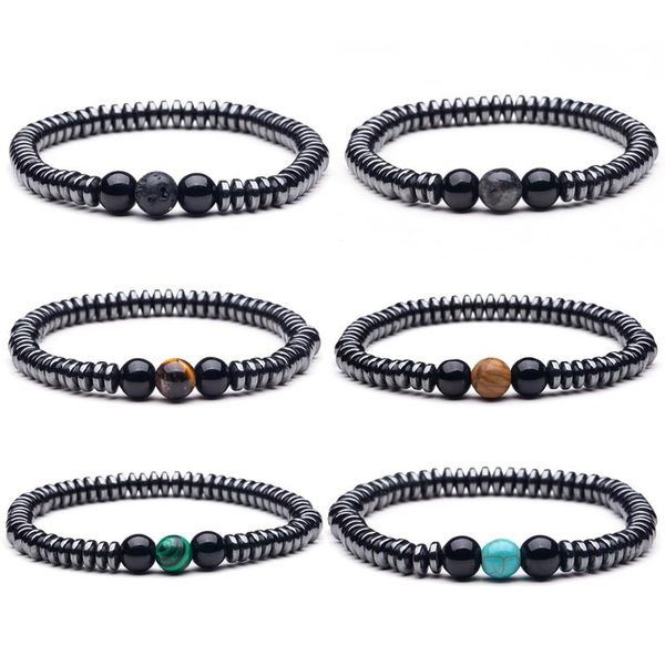 bracelets men's fashion retro wind strand link chain round hematite stone beaded trendy jewelry road to the dream beaded, strands, Black
bracelets men's fashion retro wind strand link chain round hematite stone beaded trendy jewelry road to the dream beaded, strands, Black