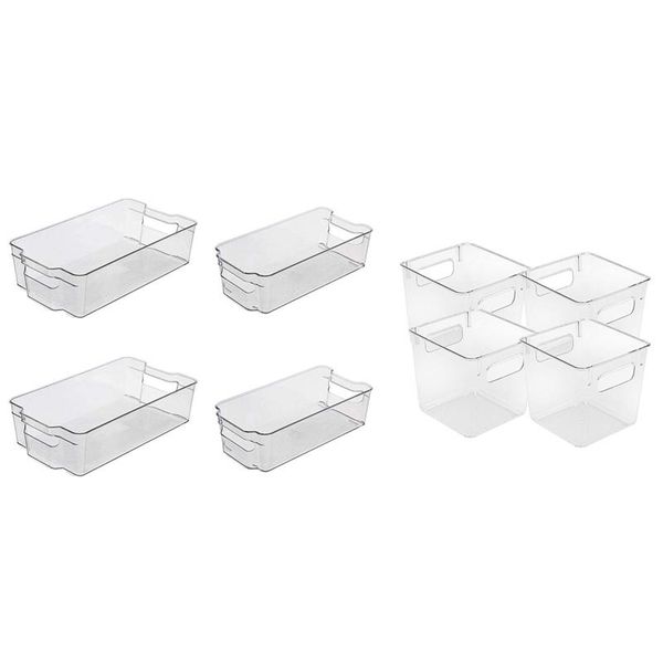storage bottles & jars 8x plastic bins clear pantry organizer box bin containers for organizing kitchen fridge,
storage bottles & jars 8x plastic bins clear pantry organizer box bin containers for organizing kitchen fridge,