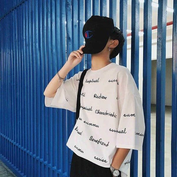 summer white short-sleeved t-shirt men students korean trend loose letter printing t-shirt teenagers high street simple 210526, White;black
summer white short-sleeved t-shirt men students korean trend loose letter printing t-shirt teenagers high street simple 210526, White;black