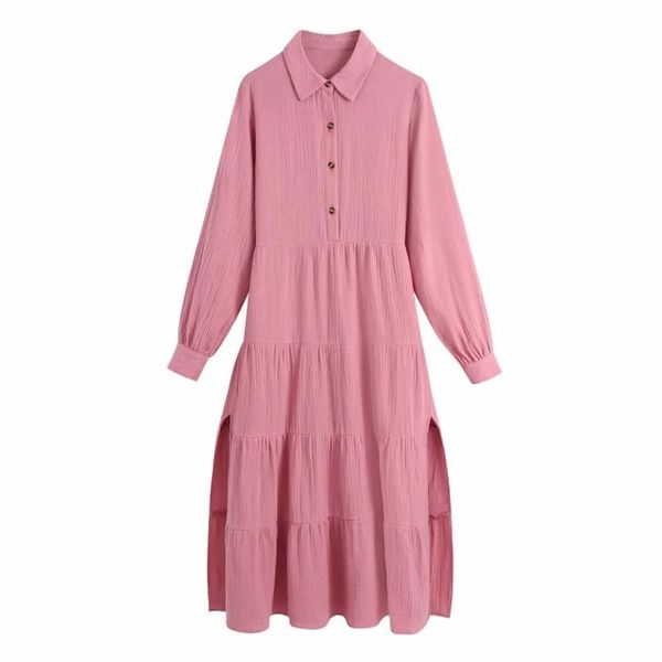 casual dresses women turndown collar side slit pink midi shirt dress female long sleeve clothes lady loose vestido d8166, Black;gray
casual dresses women turndown collar side slit pink midi shirt dress female long sleeve clothes lady loose vestido d8166, Black;gray