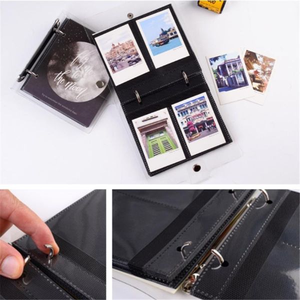 card holders 3 inch black inner page light and shadow series holder id case po movie ticket storage postcard book, Brown;gray
card holders 3 inch black inner page light and shadow series holder id case po movie ticket storage postcard book, Brown;gray