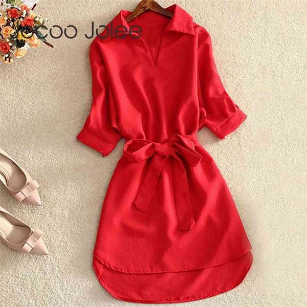 shirts women summer casual office lady solid chiffon dress sashes tunic streetwear plus size vestidos 210416, Black;gray
shirts women summer casual office lady solid chiffon dress sashes tunic streetwear plus size vestidos 210416, Black;gray