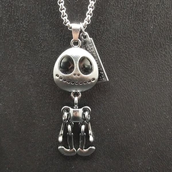 pendant necklaces european and american retro funny limbs alien necklace men's cool fashion sweater chain jewelry holiday gifts, Silver
pendant necklaces european and american retro funny limbs alien necklace men's cool fashion sweater chain jewelry holiday gifts, Silver