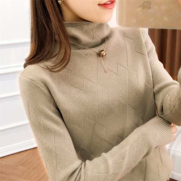 women's sweaters autumn and winter cashmere ladies sweater woman loose versatile pullover turtleneck, White;black
women's sweaters autumn and winter cashmere ladies sweater woman loose versatile pullover turtleneck, White;black