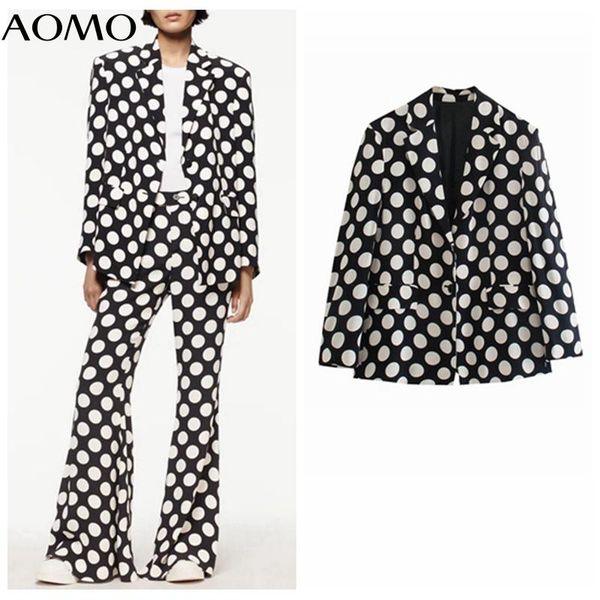 women's suits & blazers aomo women vintage dots print blazer female long sleeve elegant jacket ladies work wear formal je183a, White;black
women's suits & blazers aomo women vintage dots print blazer female long sleeve elegant jacket ladies work wear formal je183a, White;black