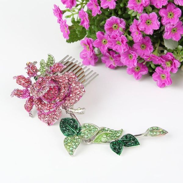 hair clips & barrettes rose flower wedding jewelry for women comb headpiece crystal rhinestone bridal ornaments femme, Golden;silver
hair clips & barrettes rose flower wedding jewelry for women comb headpiece crystal rhinestone bridal ornaments femme, Golden;silver