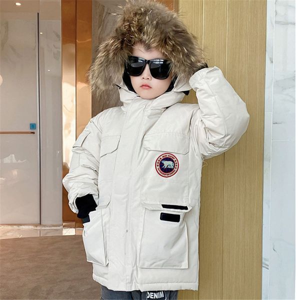 canada tooling big goose coat children's down jacket boys and girls frozen winter clothing thicken warm waterproof expedition mid-lengt, Blue;gray
canada tooling big goose coat children's down jacket boys and girls frozen winter clothing thicken warm waterproof expedition mid-lengt, Blue;gray