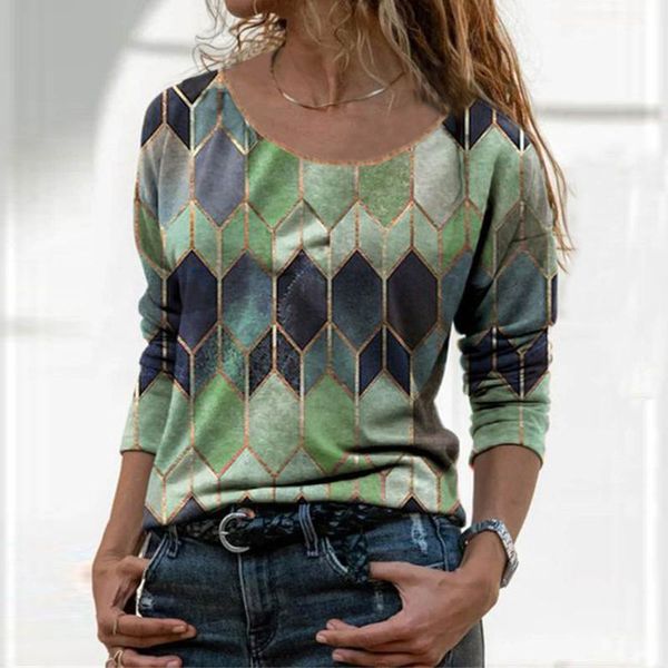 women's t-shirt women spring t-shirts casual fashion soft plus size ladies clothing o-neck print plaid loose long sleeves female t shi, White
women's t-shirt women spring t-shirts casual fashion soft plus size ladies clothing o-neck print plaid loose long sleeves female t shi, White