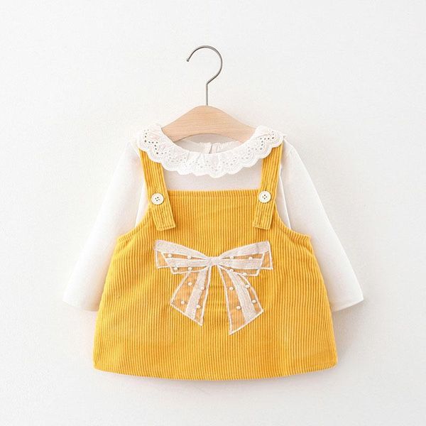 girl's dresses 2021 baby girls dress toddler cute bow 1st birthday vestido autumn infant white t-shirt and suspender 2pcs outfit, Red;yellow
girl's dresses 2021 baby girls dress toddler cute bow 1st birthday vestido autumn infant white t-shirt and suspender 2pcs outfit, Red;yellow