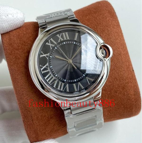 mens mechanical watch automatic casual watches 42mm stainless steel strap sapphire mirror waterproof design perfect quality montre de luxe, Slivery;brown
mens mechanical watch automatic casual watches 42mm stainless steel strap sapphire mirror waterproof design perfect quality montre de luxe, Slivery;brown