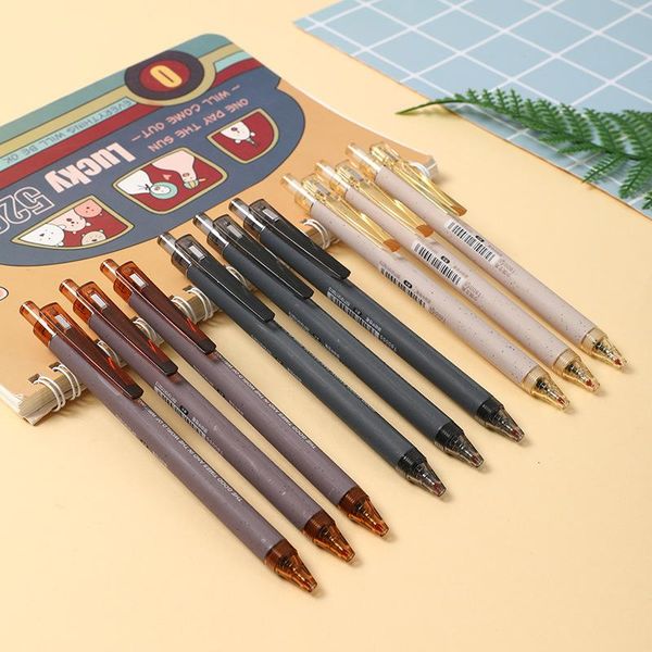 gel pens 6pcs retractable pen black ink refills colorful neutral 0.5mm fineliner mark for school office exam stationery supplies
gel pens 6pcs retractable pen black ink refills colorful neutral 0.5mm fineliner mark for school office exam stationery supplies