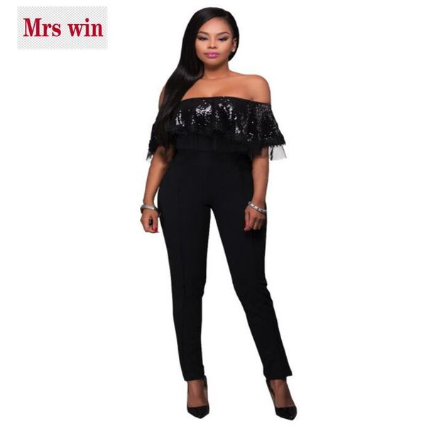 women's jumpsuits & rompers falbala tube sequin jumpsuit women clothing lace bodysuits tight bodycon female fashion black, Black;white
women's jumpsuits & rompers falbala tube sequin jumpsuit women clothing lace bodysuits tight bodycon female fashion black, Black;white