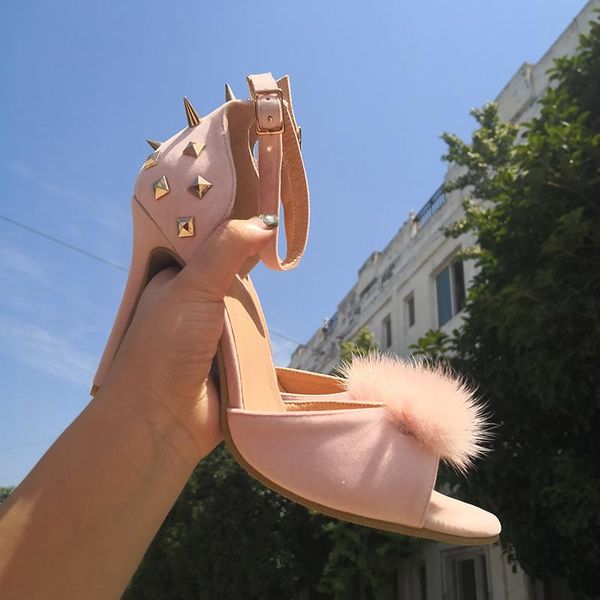original intention sweety pink sandals woman open toe elegant thin high heels rivets party charm shoes female date club 4-15, Black
original intention sweety pink sandals woman open toe elegant thin high heels rivets party charm shoes female date club 4-15, Black